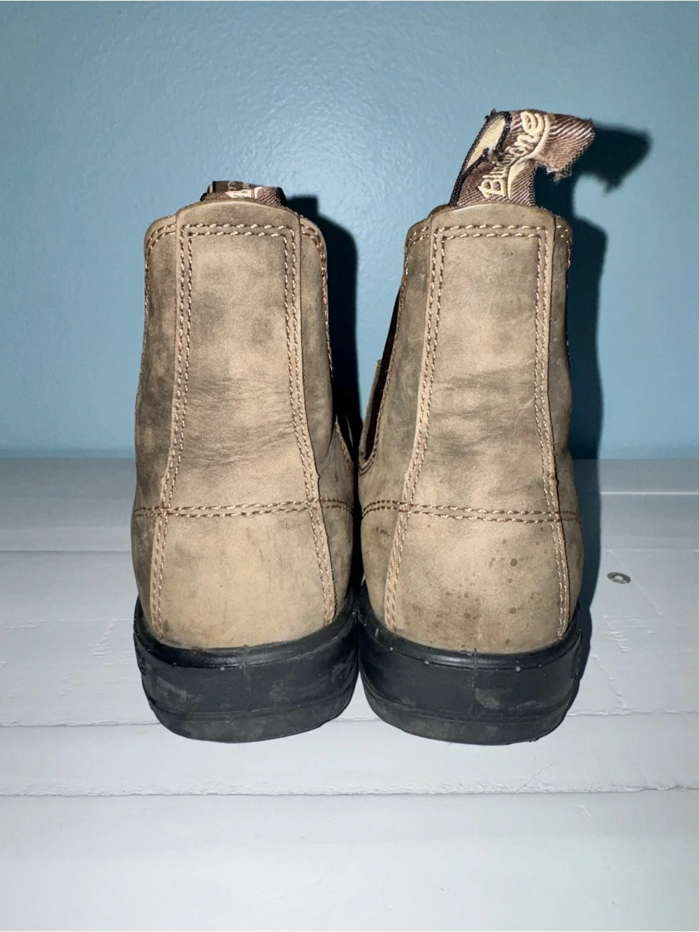 Blundstone Rustic Brown Leather Chelsea Boots AUS 6.5 / US Womens 9.5 Mens 7.5